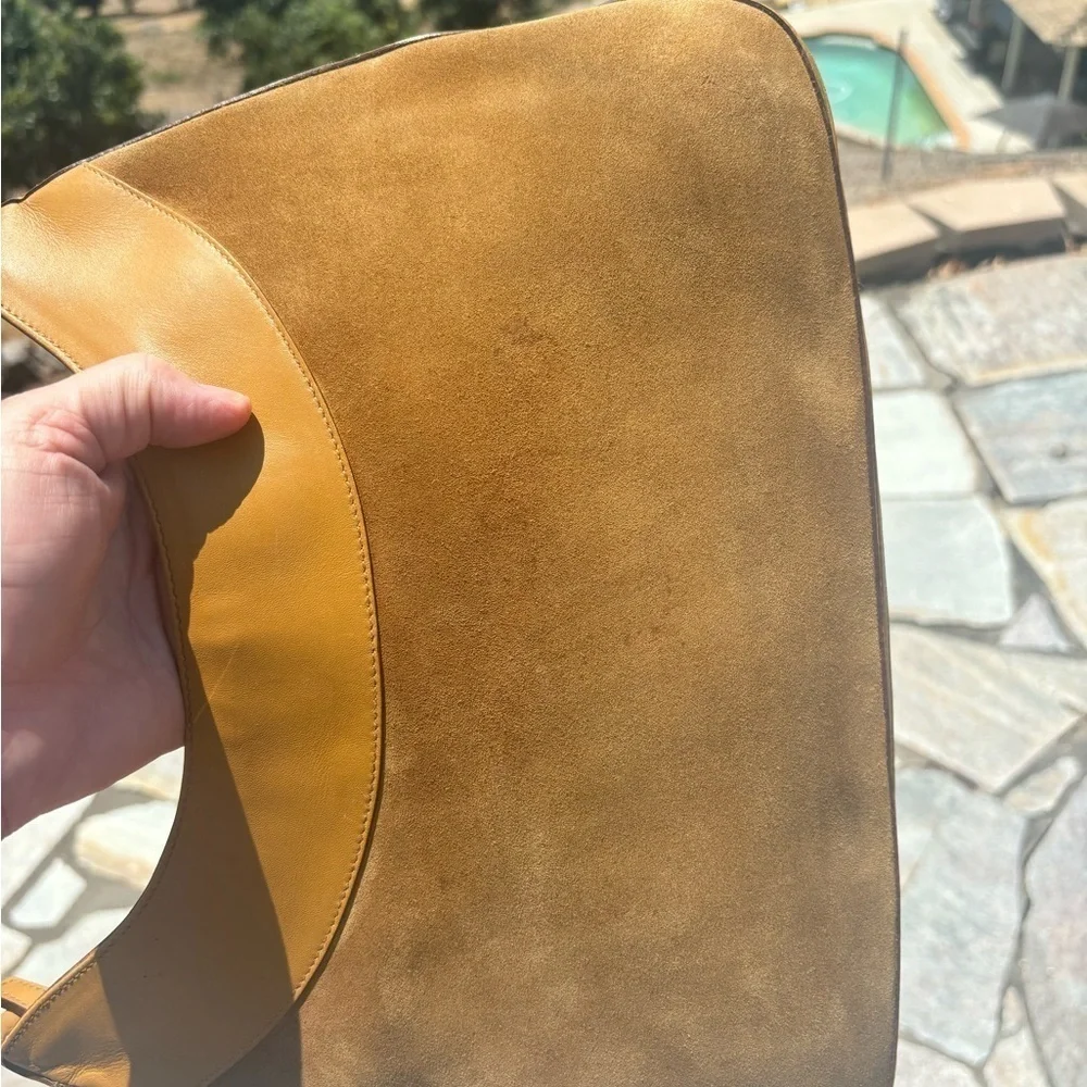 Gucci Brown Bamboo Handle Hobo Bag